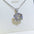 10 Carat Moissanite 925 Sterling Silver Pendant Necklace with platinum plating.