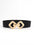 Geometric Buckle Elastic Wide Belt