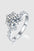 2 Carat Moissanite 925 Sterling Silver Ring with large moissanite stone and intricate detailing.