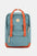 Himawari waterproof canvas backpack bag with side pockets in blue and orange, large size, eco-friendly and practical.