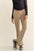 Davi & Dani Elastic Waist Knit Flare Pants with ribbed texture and moderate stretch.