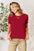 Basic Bae full size round neck short sleeve t-shirt in red.