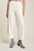 Davi & Dani wide leg mid-rise pants, white, relaxed silhouette, chic style.