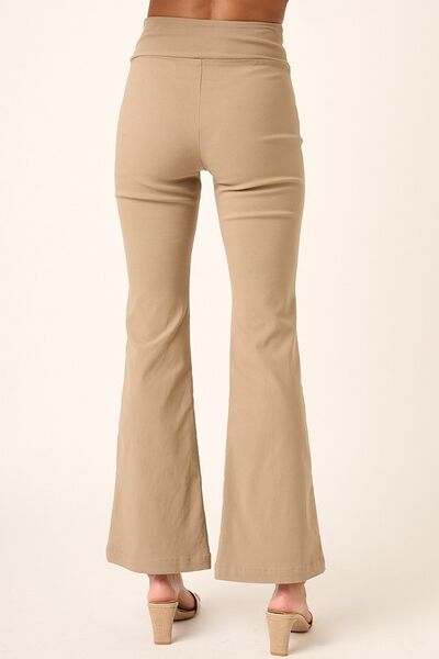 Mittoshop Surplice V Waist Flare Pants