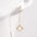 925 Sterling Silver Inlaid Zircon Earrings, 18K gold-plated design, dangling style.