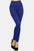 Yelete Seamless High Waist Fleece Leggings in blue, offering tummy control, seamless design, and cozy fleece lining.