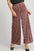 Umgee full size elastic waist striped wide leg velvet pants featuring a chic design.