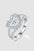 1 Carat Moissanite 925 Sterling Silver Heart Ring with sparkling design.