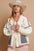 POL Embroidered Open Front Long Sleeve Jacket with pocketed design and intricate embroidery.