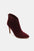 Beast Fashion Suede Stiletto Ankle Booties with Back Zippers, high heels, sleek design.