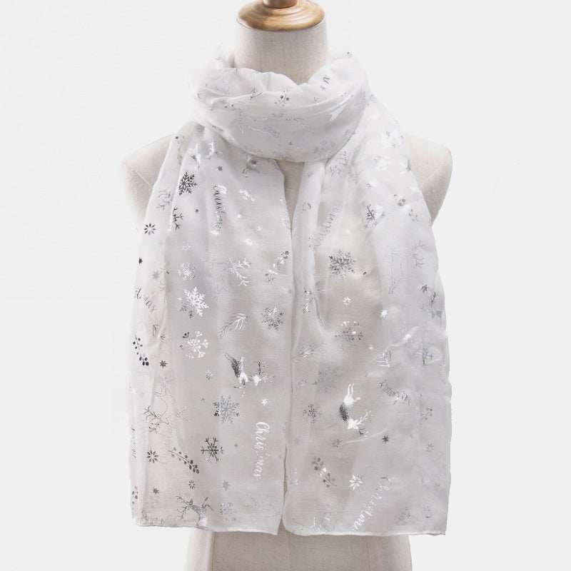 Christmas Element Polyester Scarf