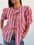 Tied Round Neck Balloon Sleeve Shirt