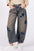 SAGE + FIG Star Wide Leg Jeans with Pockets, trendy wide-leg design with star pattern.