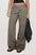 Wide leg jeans with pockets, no stretch, cotton-polyester blend, casual style.