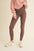 Yelete full size fleece lined high waisted leggings in brown, styled for warmth and comfort.