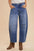 Annie Wear Mid Rise Barrel Leg Jeans with Pockets, stylish and retro-inspired denim.