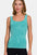 Zenana Ribbed Scoop Neck Tank in turquoise, ribbed texture, sleeveless, flattering scoop neck design.