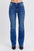 Judy Blue mid-rise bootcut jeans with thermal lining, featuring a flattering fit and classic silhouette.