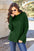 Basic Bae full-size ribbed round neck long sleeve knit top in green.