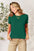 Basic Bae full-size round neck short sleeve t-shirt in green, casual wear.