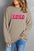 XOXO Sequin Round Neck Dropped Shoulder SweatshirtMyMooiaTrendsiFeatures: Sequin
Sheer: Opaque
Stretch: No stretch
Material composition: 100% polyester
Care instructions: Machine wash cold. Tumble dry low.
Imported
Product measurXOXO Sequin Round Neck Dropped Shoulder Sweatshirt