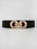 Geometric Buckle Elastic Wide Belt