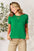 Basic Bae full-size round neck short sleeve green t-shirt with a casual style.