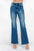 bytos Full Size High Rise Bootcut Jeans with Pockets, distressed denim, moderate stretch