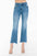 bytos Raw Hem Distressed Mid Rise Crop Jeans with vintage look