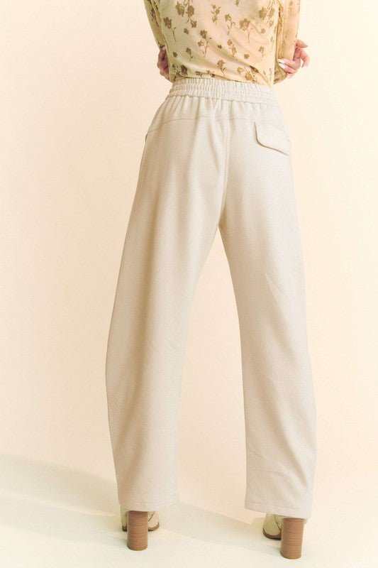 Davi & Dani Drawstring Wide Leg Sweatpants