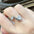 1.3 Carat Moissanite 925 Sterling Silver Irregular Shape Ring on Finger