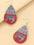 Printed PU Leather Dangle EarringsMyMooiaTrendsiPieces: 1-pair
Material: Alloy, PU
Care instructions: Avoid wearing during exercise, as sweat will react with the jewelry to produce silver chloride and copper sulfiPrinted PU Leather Dangle Earrings