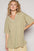 V-neck half sleeve T-shirt with flattering neckline and casual fit.