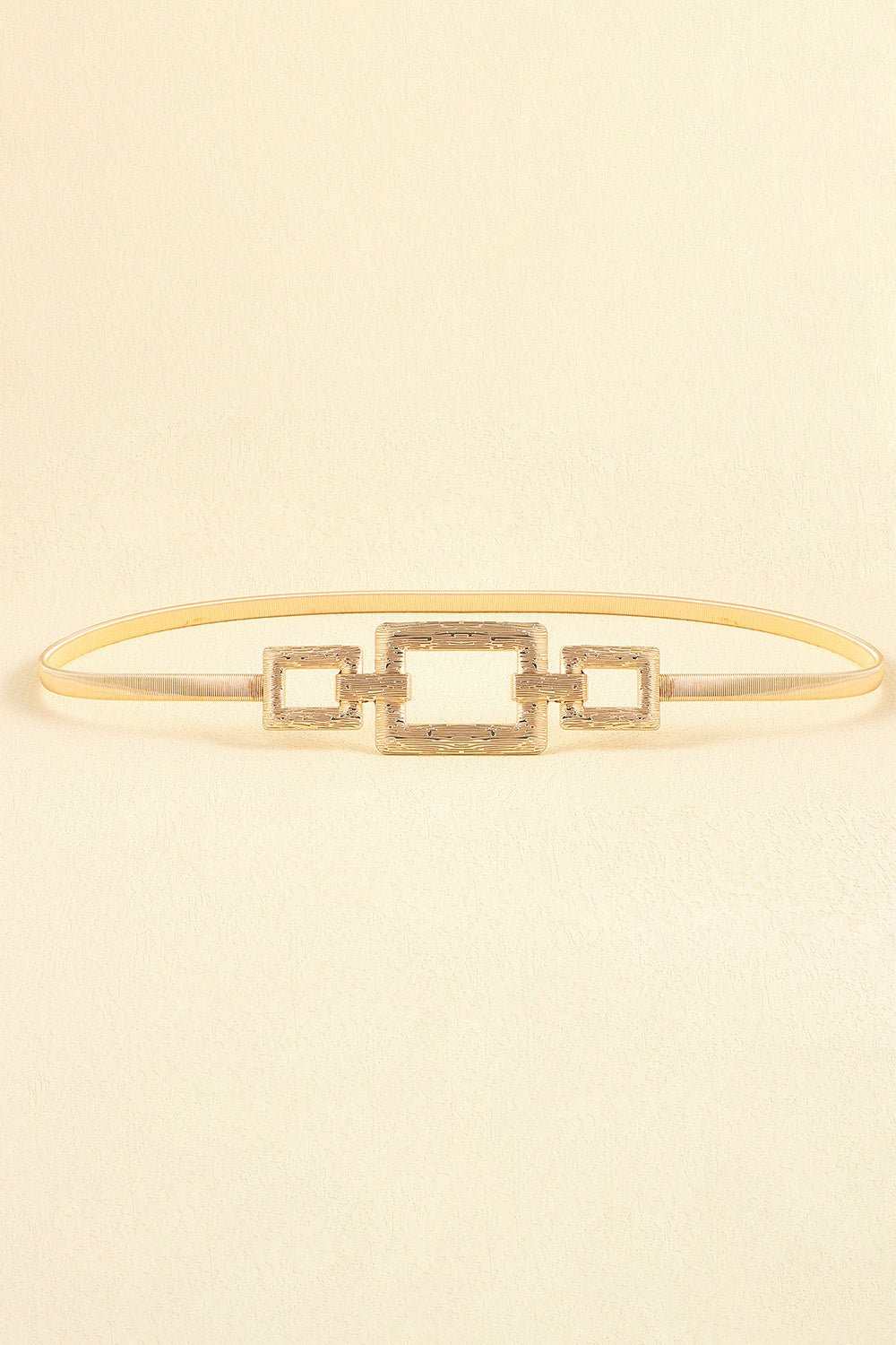 Square Shape Zinc Alloy Buckle Iron Belt