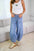 Drawstring jeans with pockets, no stretch, 95% rayon, 5% polyester.