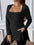 Size Square Neck Long Sleeve TopMyMooiaTrendsiFeatures: Basic style
Sheer: Opaque
Stretch: Slightly stretchy
Material composition: 95% polyester, 5% spandex
Care instructions: Machine wash cold. Tumble dry low.
Plus Size Square Neck Long Sleeve Top